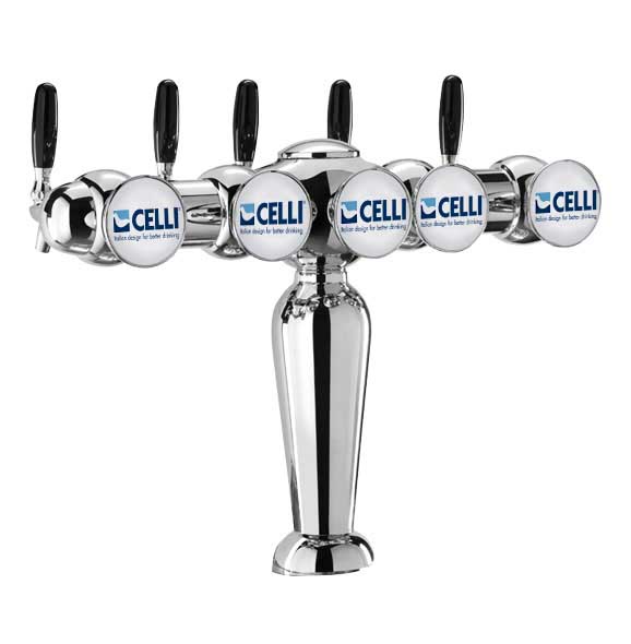 CELLI Romantic - Five-way draft beer font