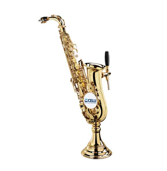 CELLI Sax - Columna con forma de saxofón