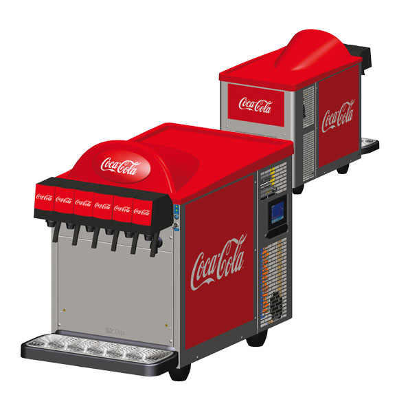 CELLI Polo 50 - Système de Coca Cola sur comptoir